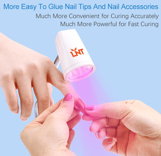 LNT 18W Rechargeable LED Nail Lamp for Gel Tips & Nail Repairs