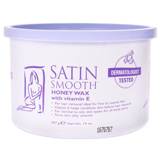 Satin Smooth Honey Wax with Vitamin E – 14oz