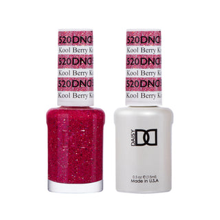 Daisy DND Gel Polish - Kool Berry #520 (with Free Matching Polish)