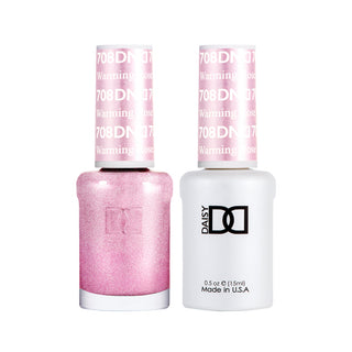 Daisy DND Gel Polish - Warming Rose #708 (with Free Matching Polish)
