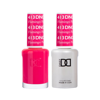 Daisy DND Gel Polish - Flamingo Pink #413 (with Free Matching Polish)