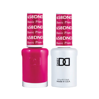 Daisy DND Gel Polish - Basic Plum #658 (with Free Matching Polish)