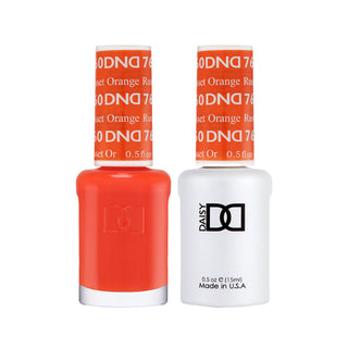 Daisy DND Gel Polish - Russet Orange #760 (with Free Matching Polish)