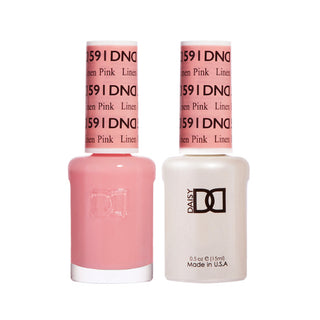 Daisy DND Gel Polish - Linen Pink #591 (with Free Matching Polish)