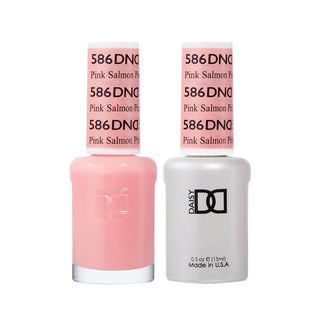 Daisy DND Gel Polish - Pink Salmon #586 (with Free Matching Polish)