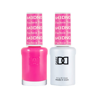 Daisy DND Gel Polish - Fuchsia Touch #643 (with Free Matching Polish)