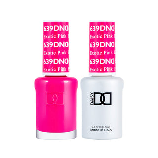 Daisy DND Gel Polish - Exotic Pink #639 (with Free Matching Polish)