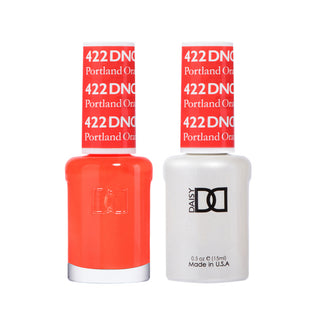 Daisy DND Gel Polish - Portland Orange #422 (with Free Matching Polish)