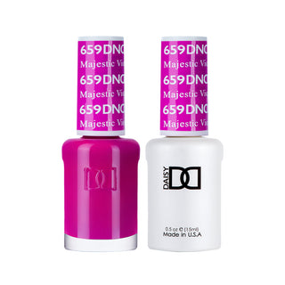Daisy DND Gel Polish - Majestic Violet #659 (with Free Matching Polish)
