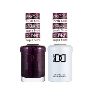 Daisy DND Gel Polish - Purple Scorpio #674 (with Free Matching Polish)