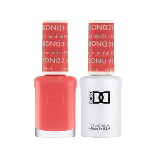 Daisy DND Gel Polish - Pink Grapefruit #718 (with Free Matching Polish)