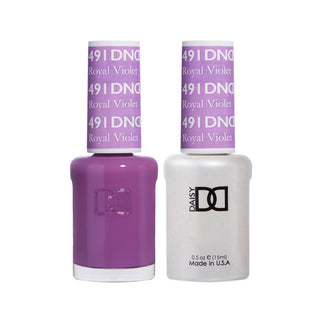 Daisy DND Gel Polish - Royal Violet #491 (with Free Matching Polish)