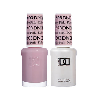 Daisy DND Gel Polish - Dolce Pink #603 (with Free Matching Polish)