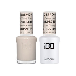 Daisy DND Gel Polish - Vintage Lace #859 (with Free Matching Polish)