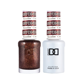 Daisy DND Gel Polish - Sizzlin Cinnamon #697 (with Free Matching Polish)