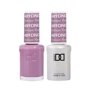 Daisy DND Gel Polish - Antique Purple #489 (with Free Matching Polish)