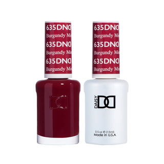 Daisy DND Gel Polish - Burgundy Mist #635 (with Free Matching Polish)