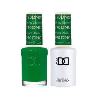 Daisy DND Gel Polish - Divine Green #790 (with Free Matching Polish)