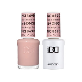 Daisy DND Gel Polish - Sunset Beige #869 (with Free Matching Polish)