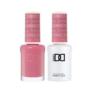 Daisy DND Gel Polish - Strawberry Cheesecake #722 (with Free Matching Polish)