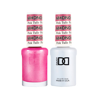 Daisy DND Gel Polish - Pink Tulle #684 (with Free Matching Polish)