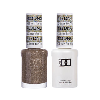 Daisy DND Gel Polish - Glitter For You #423 (with Free Matching Polish)