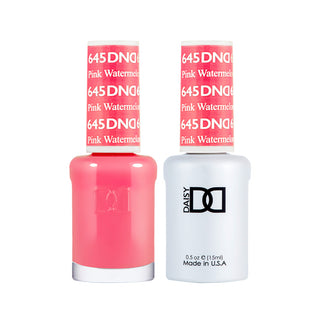 Daisy DND Gel Polish - Pink Watermelon #645 (with Free Matching Polish)
