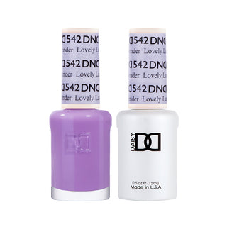 Daisy DND Gel Polish - Lovely Lavender #542 (with Free Matching Polish)