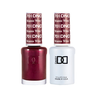 Daisy DND Gel Polish - Wanna Wine #701 (with Free Matching Polish)