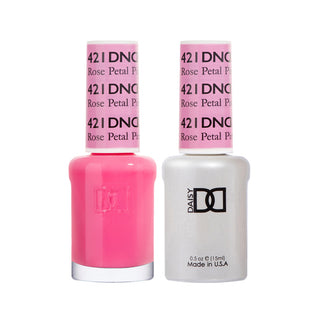 Daisy DND Gel Polish - Rose Petal Pink #421 (with Free Matching Polish)