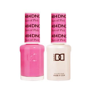 Daisy DND Gel Polish - Sun Of Pink #484 (with Free Matching Polish)
