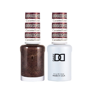 Daisy DND Gel Polish - Carmelized Plum #696 (with Free Matching Polish)