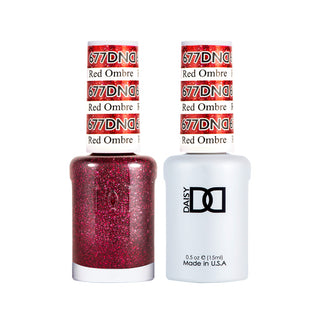 Daisy DND Gel Polish - Red Ombre #677 (with Free Matching Polish)