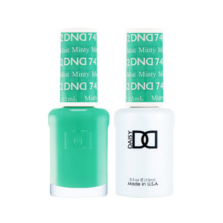 Daisy DND Gel Polish - Minty Mint #742 (with Free Matching Polish)