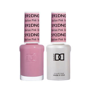 Daisy DND Gel Polish - Italian Pink #592 (with Free Matching Polish)