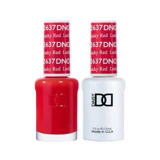 Daisy DND Gel Polish - Lucky Red #637 (with Free Matching Polish)