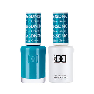 Daisy DND Gel Polish - Pine Green #665 (with Free Matching Polish)