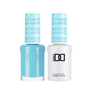 Daisy DND Gel Polish - Summer Sky #673 (with Free Matching Polish)
