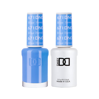 Daisy DND Gel Polish - Blue Hawaiian #671 (with Free Matching Polish)