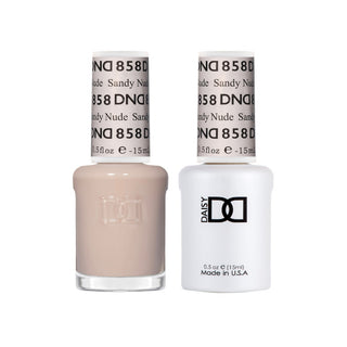 Daisy DND Gel Polish - Sandy Nude #858 (with Free Matching Polish)