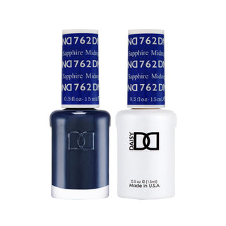 Daisy DND Gel Polish - Midnight Sapphire #762 (with Free Matching Polish)