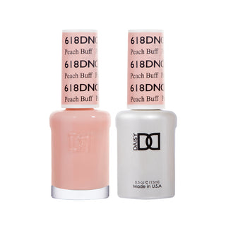 Daisy DND Gel Polish - Peach Buff #618 (with Free Matching Polish)