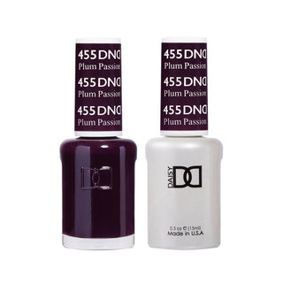 Daisy DND Gel Polish - Plum Passion #455 (with Free Matching Polish)