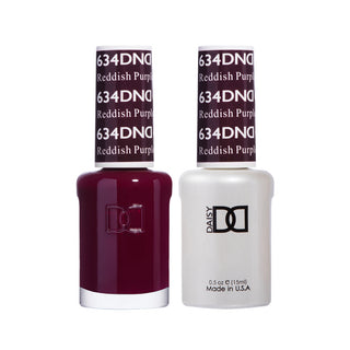 Daisy DND Gel Polish - Reddish Purple #634 (with Free Matching Polish)