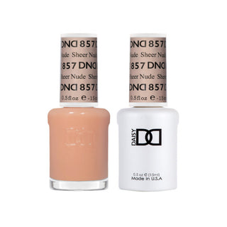 Daisy DND Gel Polish - Sheer Nude #857 (with Free Matching Polish)