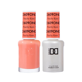 Daisy DND Gel Polish - Peachy Keen #609 (with Free Matching Polish)