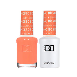 Daisy DND Gel Polish - Peaches n Cream #805 (with Free Matching Polish)