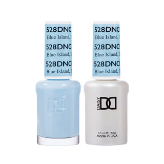 Daisy DND Gel Polish - Blue Island #528 (with Free Matching Polish)