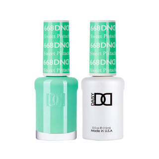 Daisy DND Gel Polish - Sweet Pistachia #668 (with Free Matching Polish)