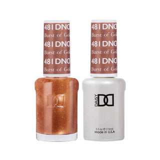 Daisy DND Gel Polish - Burst Of Gold #481 (with Free Matching Polish)